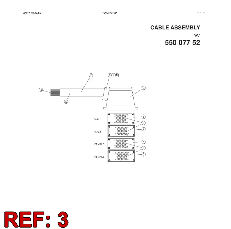 85881559 858 815 59 CONTACTO, MACHO - Sandvik Technical Drawing