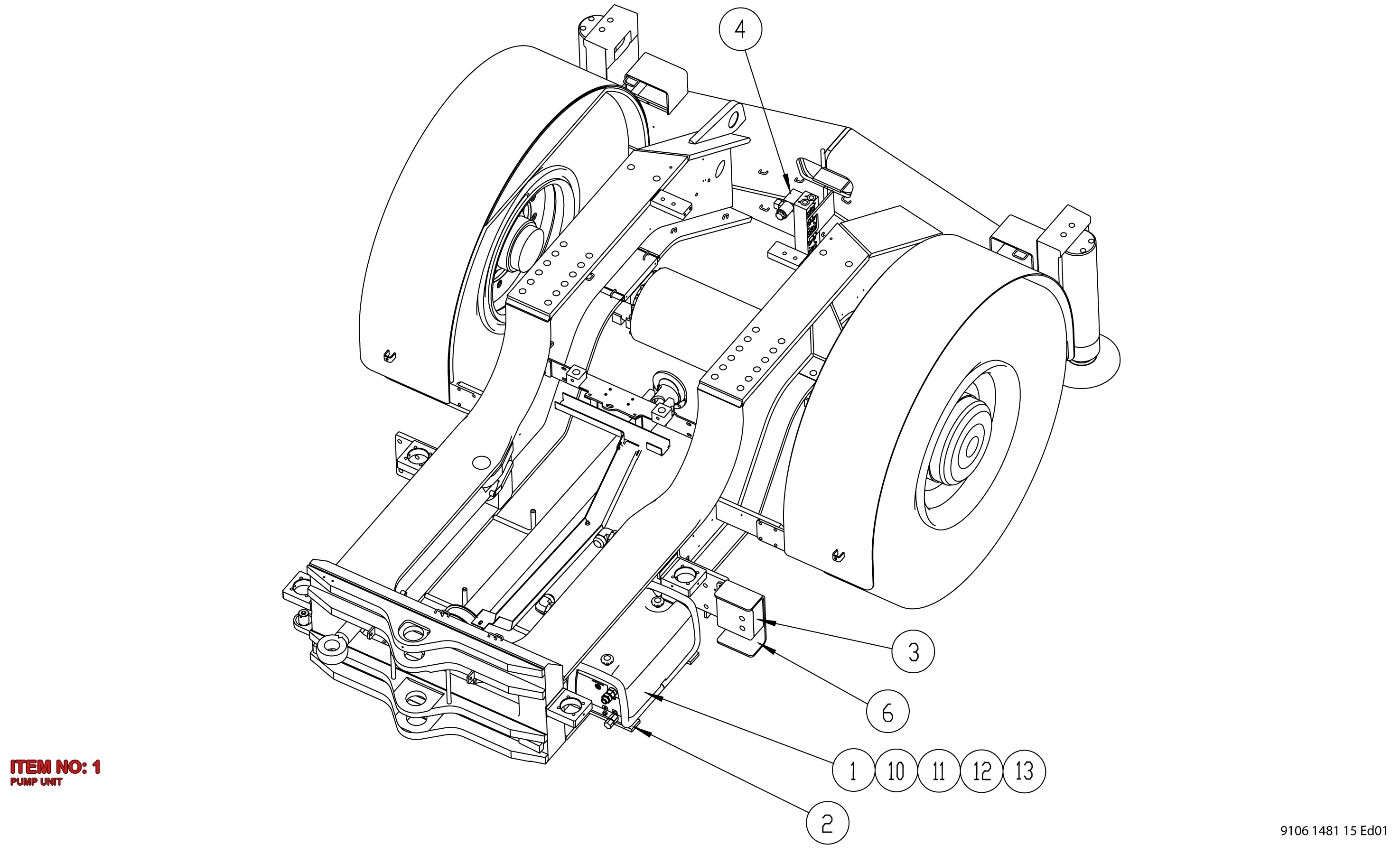 8613 1101 87 PUMP UNIT - Technical Drawing