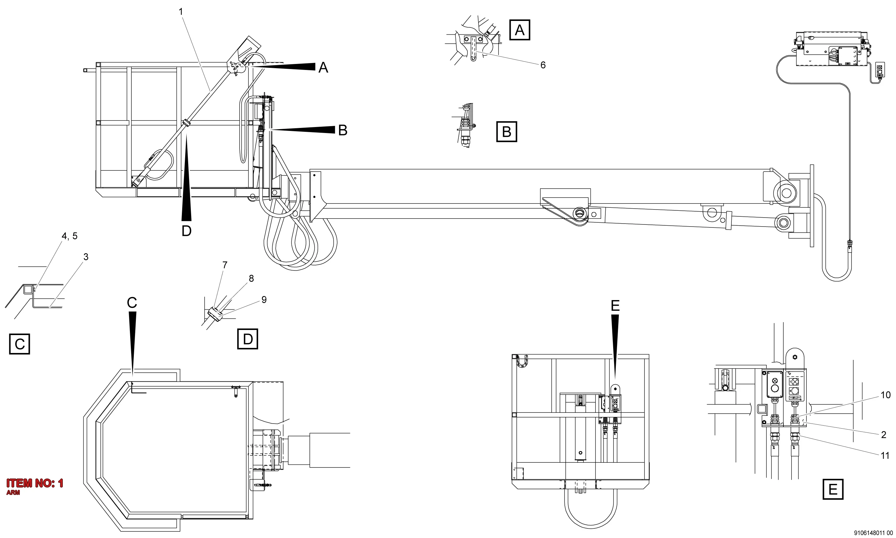 8613 2430 21 ARM - Technical Drawing