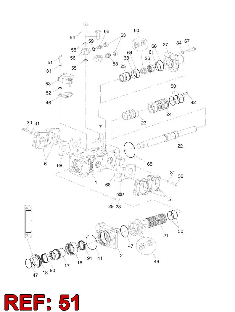 86321729 863 217 29 HEXAGON HEAD BOLT (HALF THREAD) - Sandvik Technical Drawing
