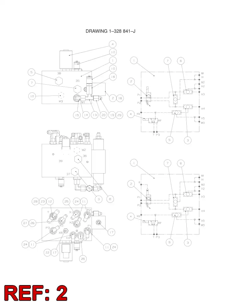 86425779 864 257 79 DIRECT. CONTROL VALVE - Sandvik Technical Drawing