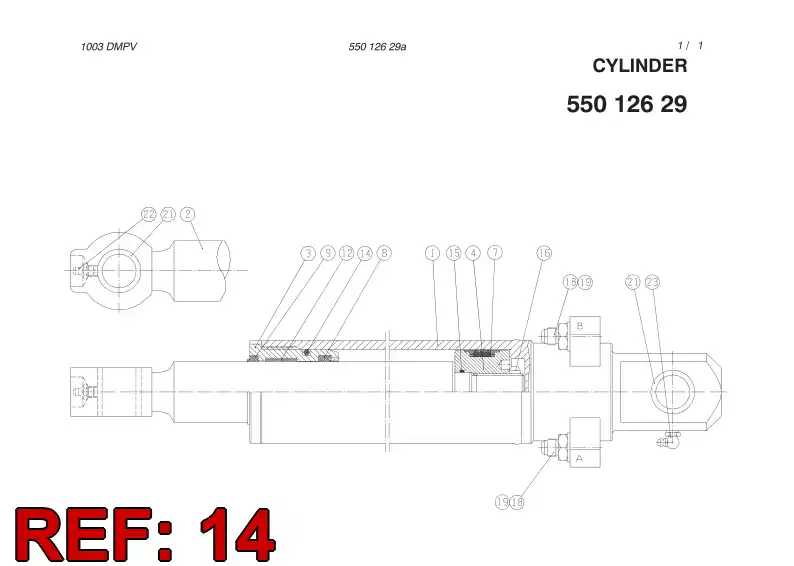 86448219 864 482 19 O-RING - Sandvik Technical Drawing