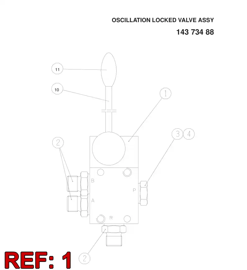 86527679 865 276 79 4/3-VALVE - Sandvik Technical Drawing