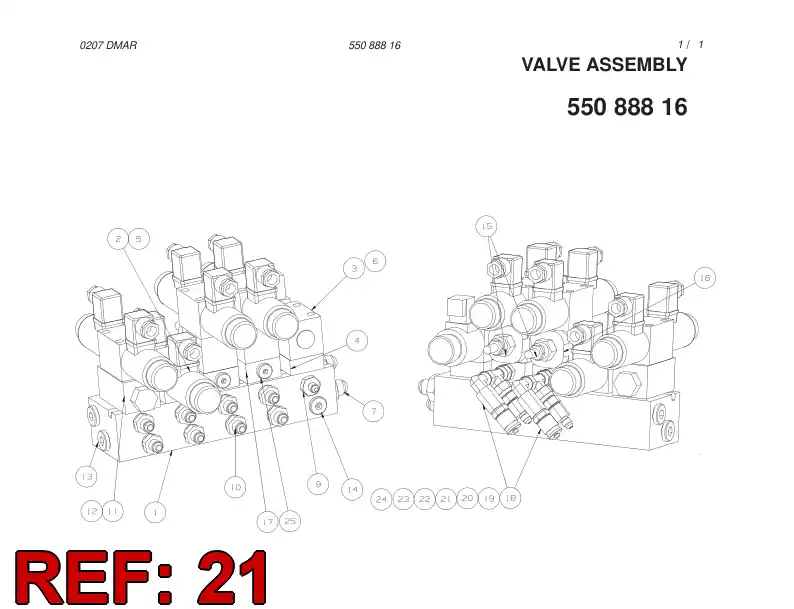 86539909 865 399 09 ADAPTER (HYDRAULIC) - Sandvik Technical Drawing