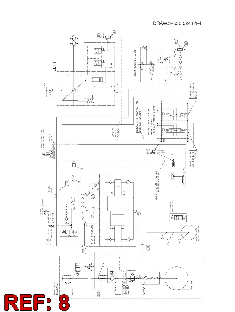 86540009 865 400 09 ADAPTER (HYDRAULIC) - Sandvik Technical Drawing