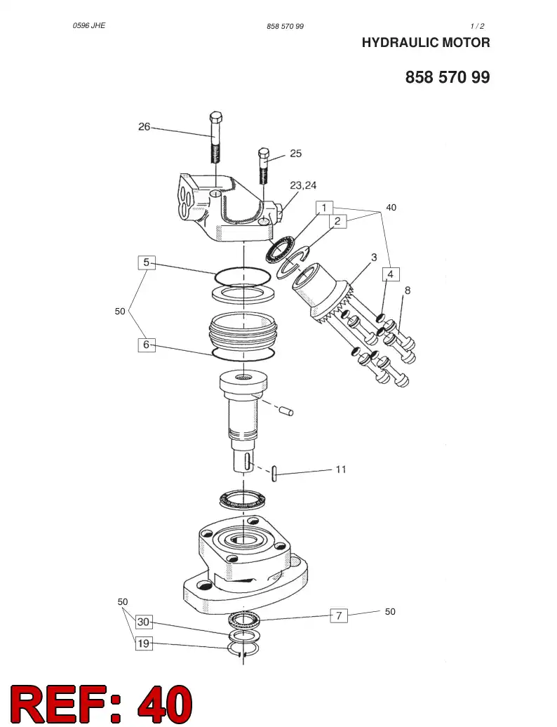 86542149 865 421 49 REPAIR KIT - Sandvik Technical Drawing