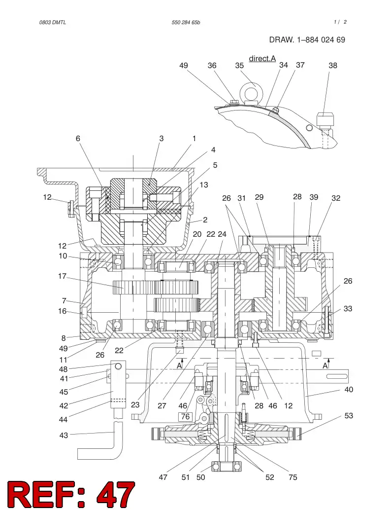 86562229 865 622 29 HUB KEY - Sandvik Technical Drawing
