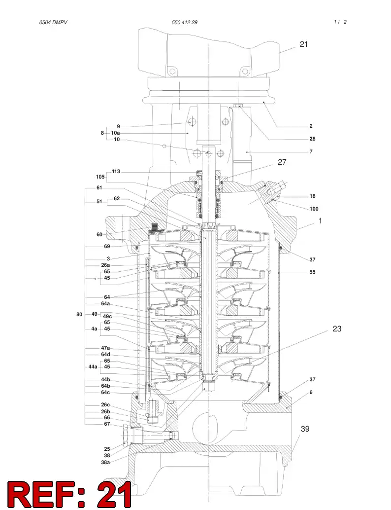 86565259 865 652 59 THREE-PHASE MOTOR - Sandvik Technical Drawing