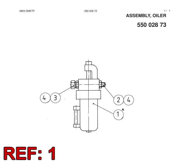 86576449 865 764 49 Lubrication Unit, Fog - Sandvik Technical Drawing