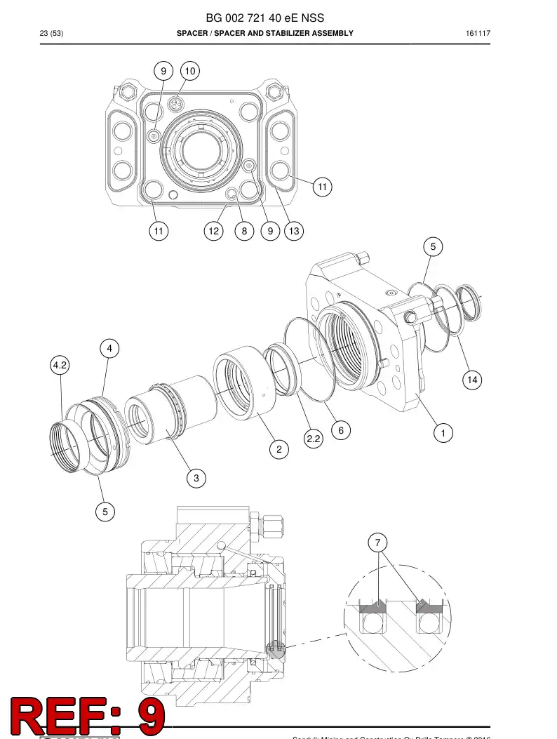 86581559a 865 815 59a O-Ring - Sandvik Technical Drawing