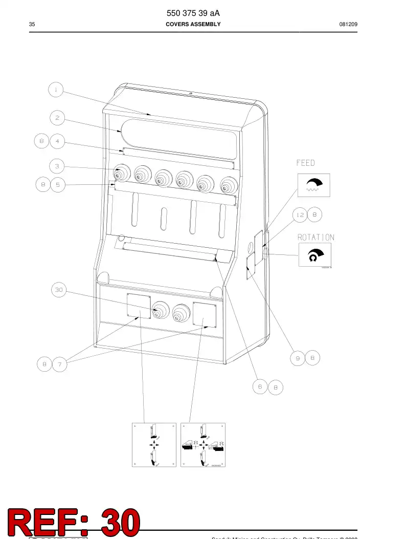 86597669 865 976 69 Plug - Sandvik Technical Drawing