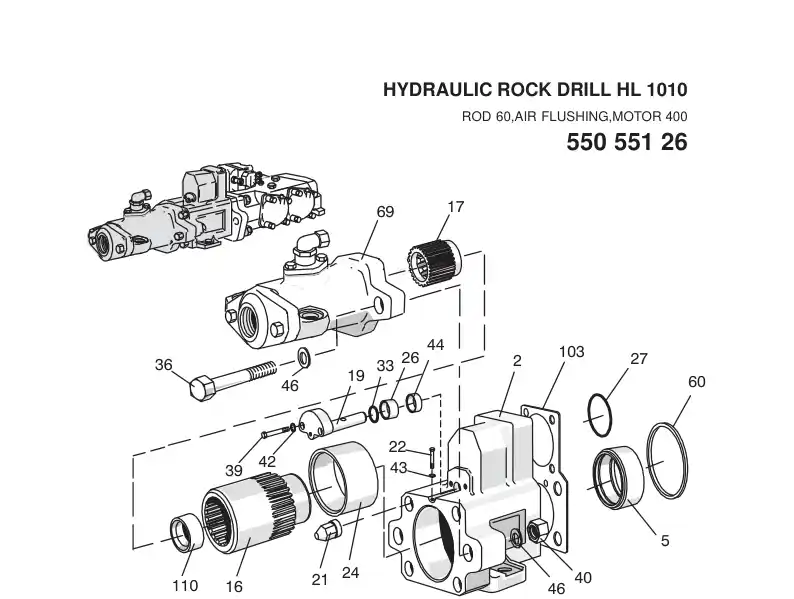 86623499 866 234 99 SEAL KIT - Sandvik Technical Drawing