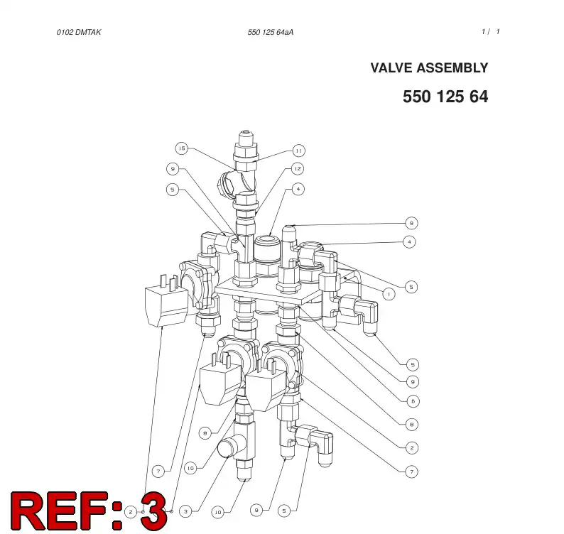 86627689 866 276 89 Valve Assembly, Throttle, Adjustable - Sandvik Technical Drawing