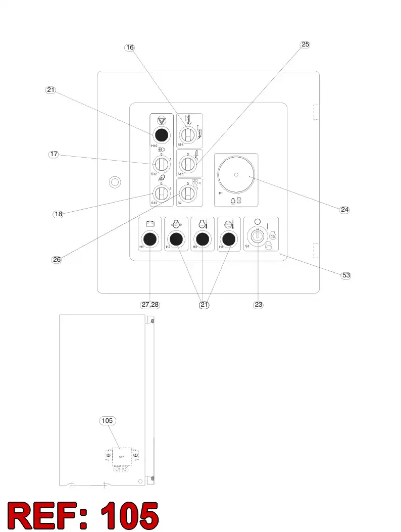 86628719 866 287 19 RELAY - Sandvik Technical Drawing