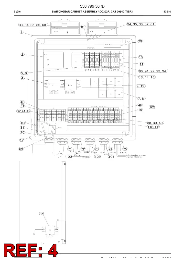 86628719a 866 287 19a Relay - Sandvik Technical Drawing