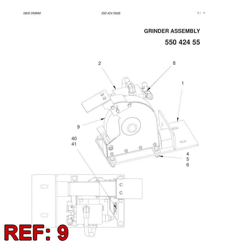 86631409 866 314 09 GRINDING WHEEL - Sandvik Technical Drawing