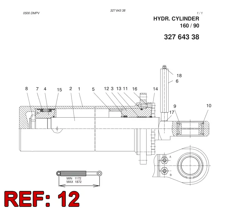 86635439 866 354 39 U-SEAL - Sandvik Technical Drawing