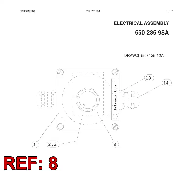 86661359 866 613 59 YELLOW BASE - Sandvik Technical Drawing