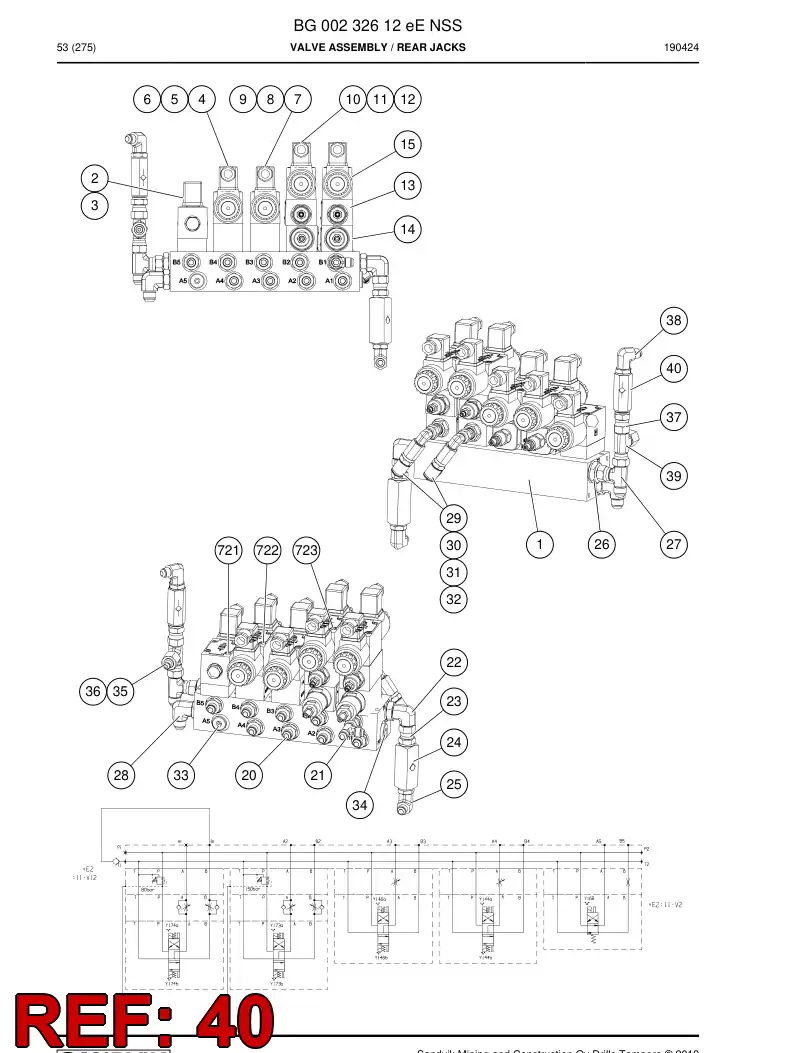 86664799b 866 647 99b Valve, Check - Sandvik Technical Drawing