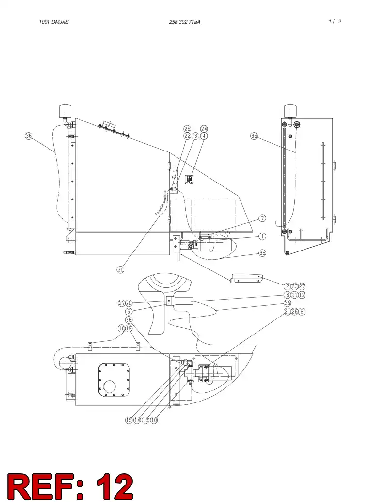 86668039 866 680 39 INLET FILTERNON RETURN VALVE - Sandvik Technical Drawing
