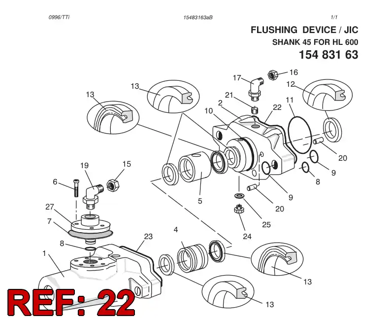86681159 866 811 59 O-ring - Sandvik Technical Drawing