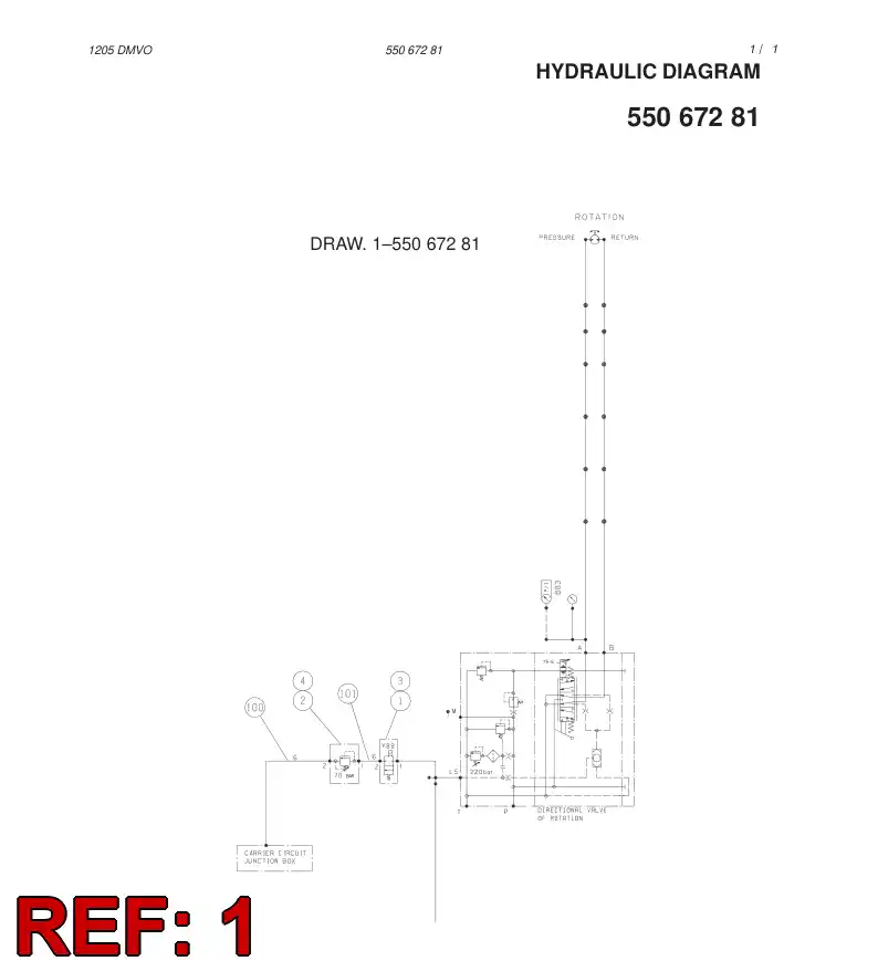 86703859 867 038 59 DIRECTIONAL VALVE - Sandvik Technical Drawing