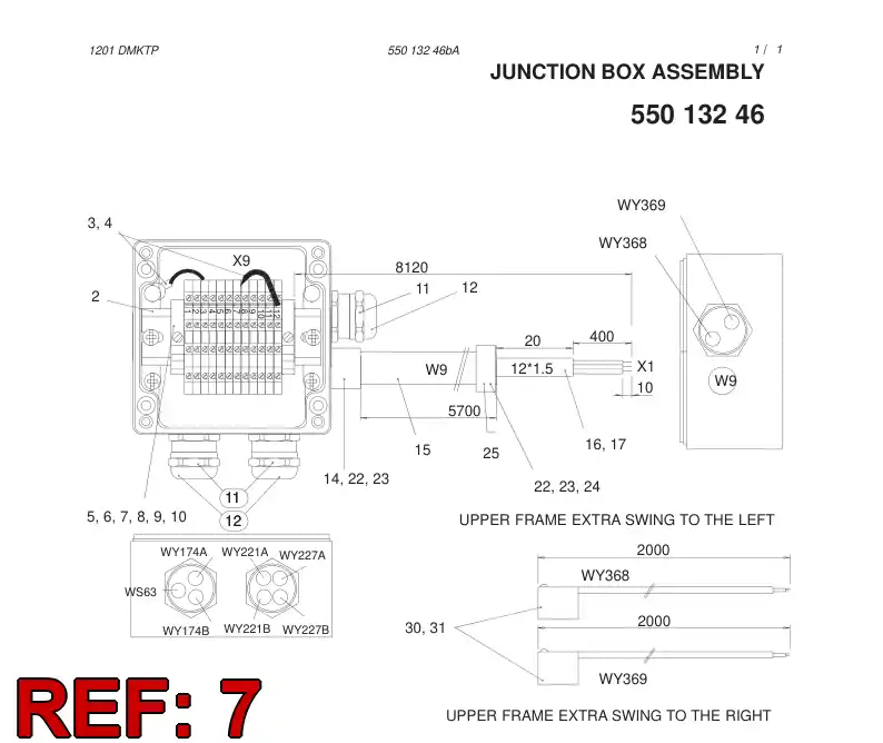 86706069 867 060 69 PARALLER COUPLING TERMINAL - Sandvik Technical Drawing
