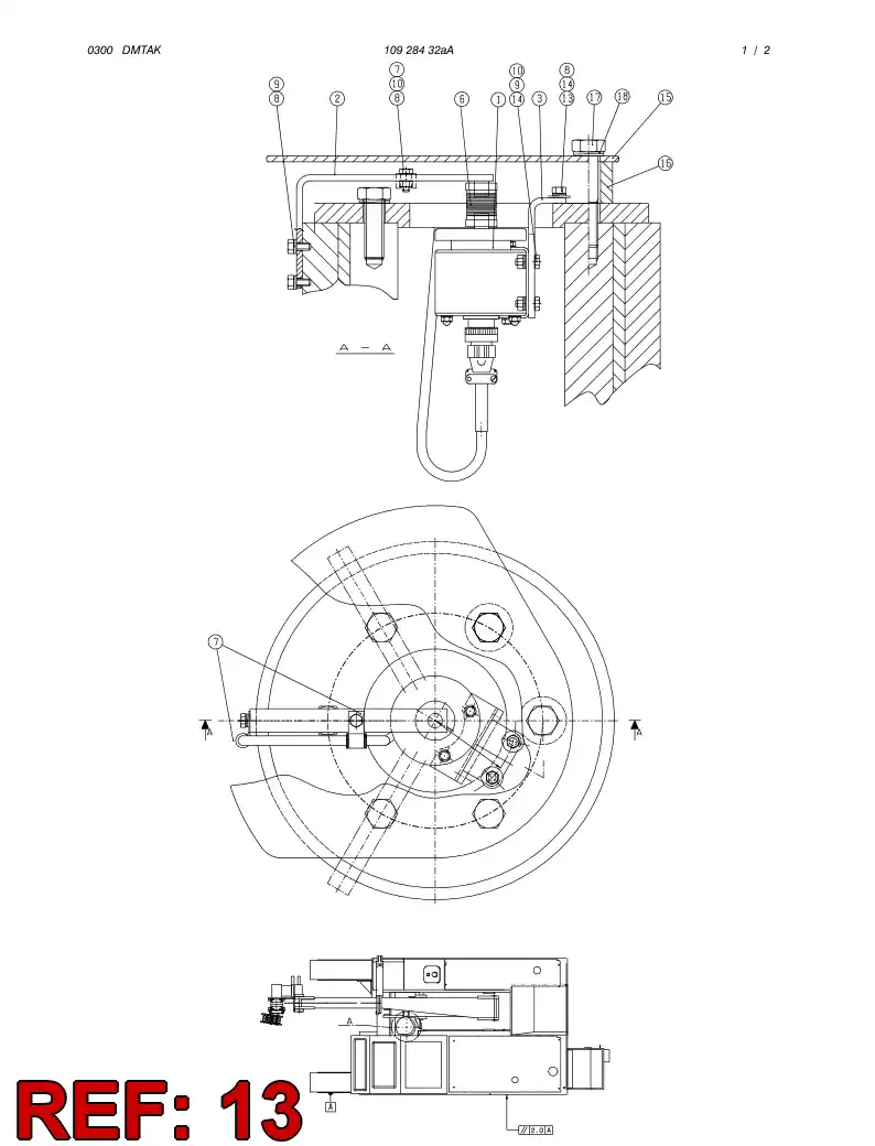 86707919 867 079 19 WASHER - Sandvik Technical Drawing