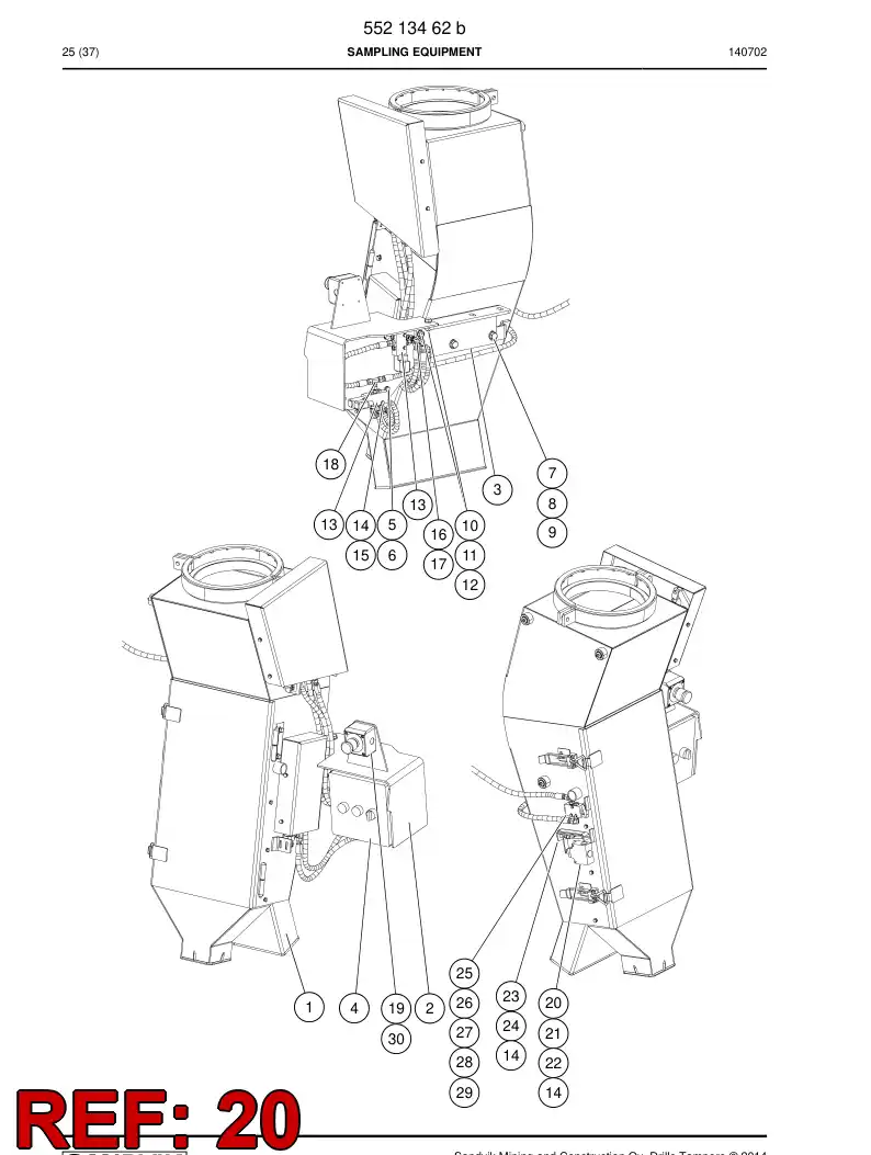 86711999 867 119 99 Switch, Limit, Mechanical - Sandvik Technical Drawing