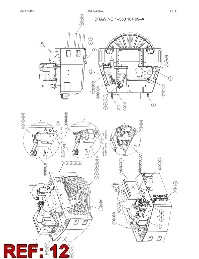 86730119 867 301 19 RETURN FILTER ASSY - Sandvik Technical Drawing