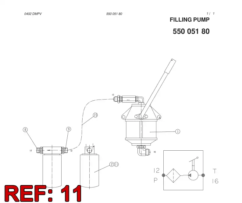 86730249 867 302 49 FILTER ELEMENT - Sandvik Technical Drawing