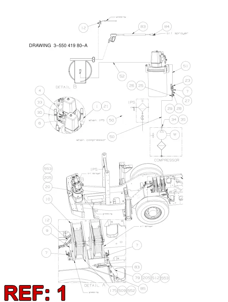 86737599 867 375 99 GREASE UNIT - Sandvik Technical Drawing