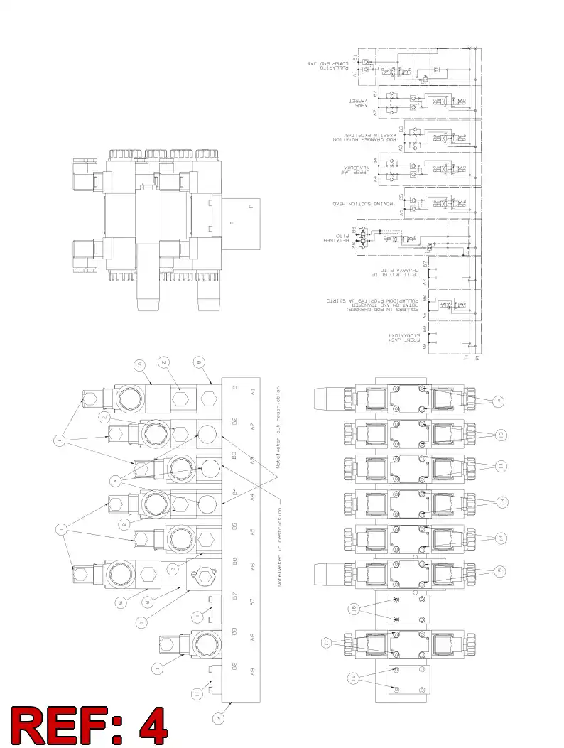 86738199 867 381 99 Valve, Restrictor, One Way - Sandvik Technical Drawing