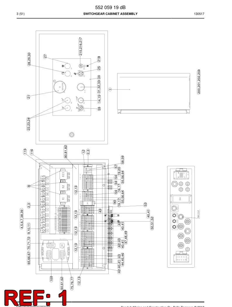 86753229a 867 532 29a Rack, Equipment - Sandvik Technical Drawing
