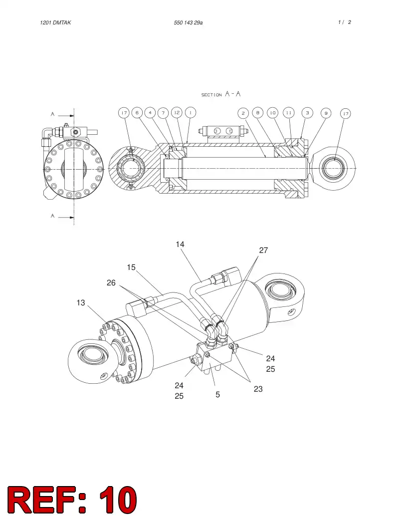 86755119 867 551 19 SEAL KIT - Sandvik Technical Drawing