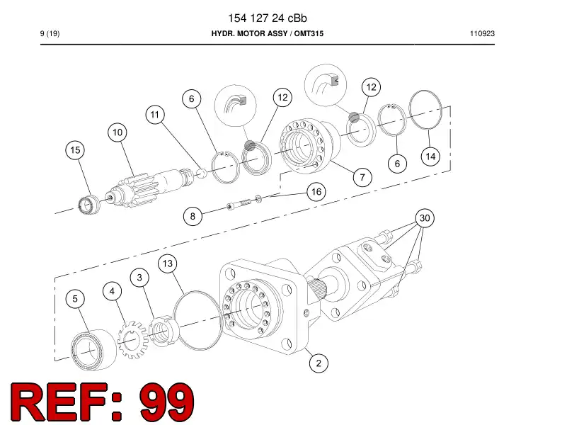 86766699a 867 666 99a Seal kit - Sandvik Technical Drawing