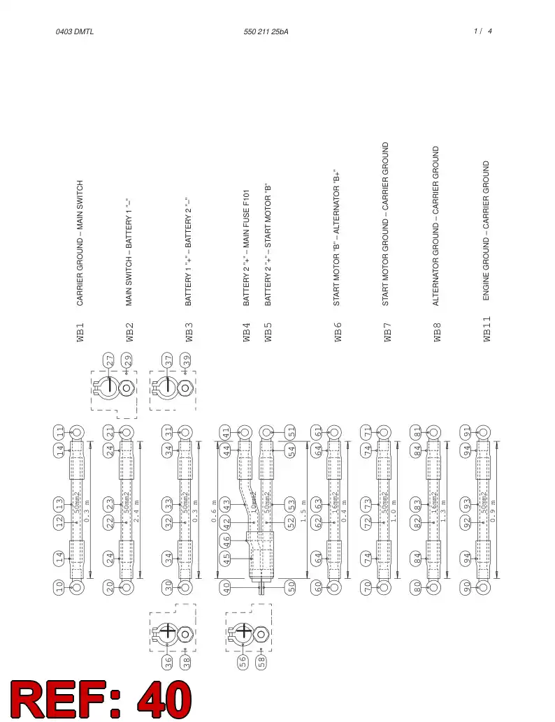86768609 867 686 09 CABLE SHOE - Sandvik Technical Drawing