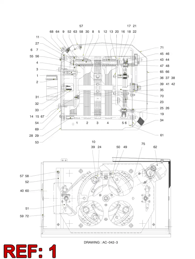 86775609 867 756 09 SLIP RING ACCESSORY - Sandvik Technical Drawing