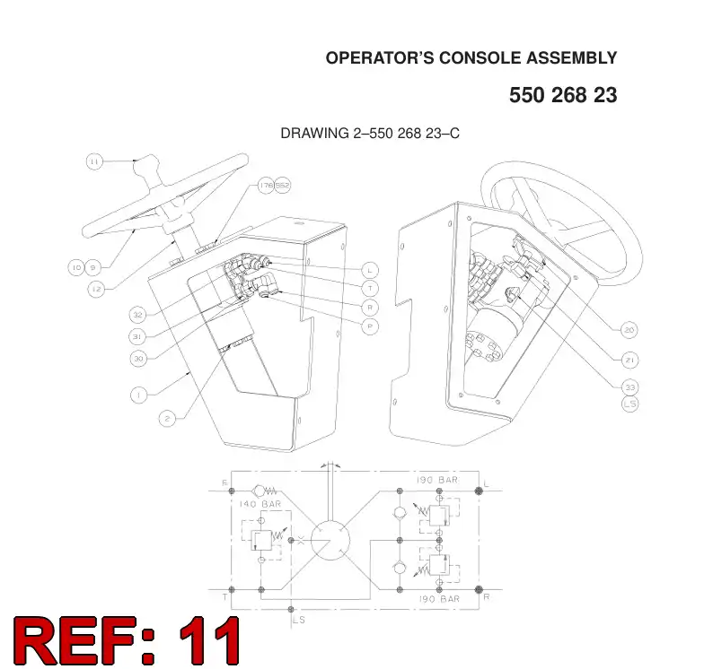 86801569 868 015 69 KNOB - Sandvik Technical Drawing