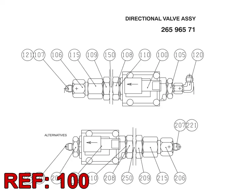 86805909 868 059 09 2/2-DIRECTIONAL CONTROL VALVE - Sandvik Technical Drawing