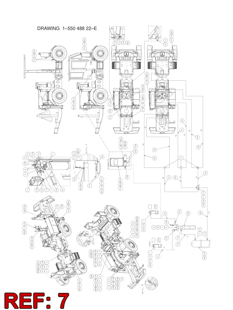 86813769 868 137 69 ADAPTER (HYDRAULIC) - Sandvik Technical Drawing