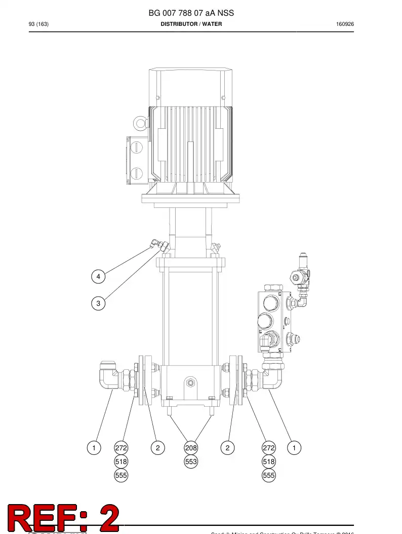 86827579a 868 275 79a Gasket - Sandvik Technical Drawing