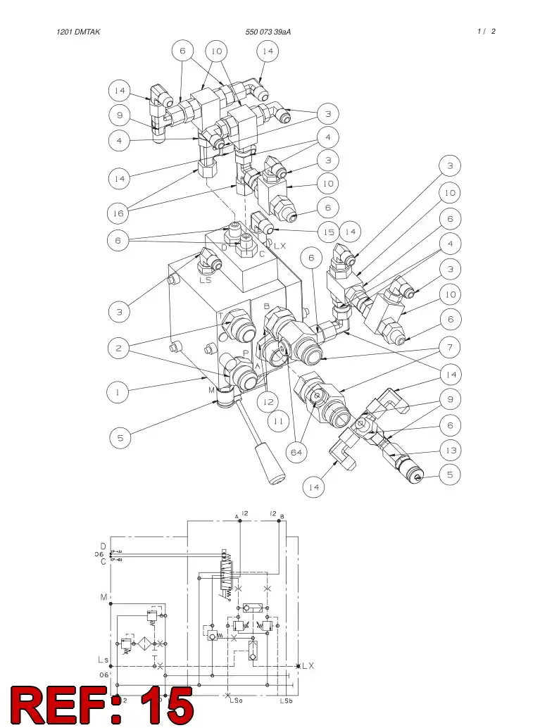 86840159 868 401 59 STRAIGHT THREAD CONNECTOR - Sandvik Technical Drawing