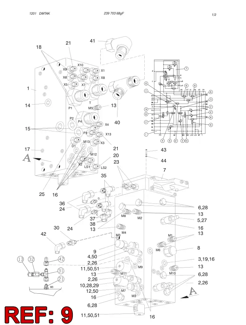 86847939 868 479 39 VLVULA, DESCARGA DE PRESIN - Sandvik Technical Drawing