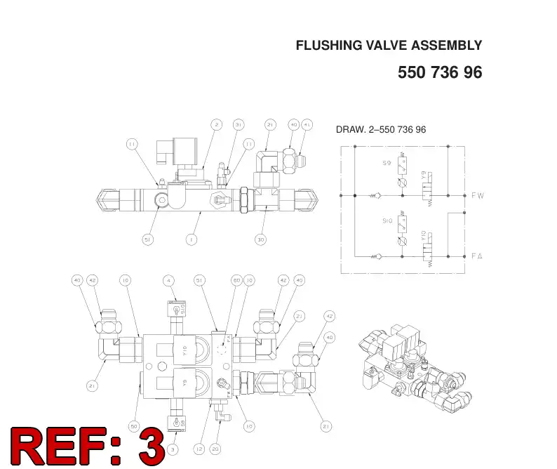 86867209 868 672 09 FLOW SWITCH - Sandvik Technical Drawing