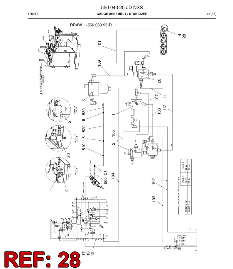 86873169a 868 731 69a Connector, Pressure Gauge - Sandvik Technical Drawing