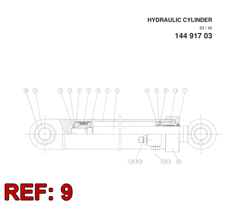 86893119 868 931 19 O-RING - Sandvik Technical Drawing