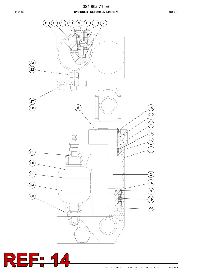 86893119a 868 931 19a O-Ring - Sandvik Technical Drawing