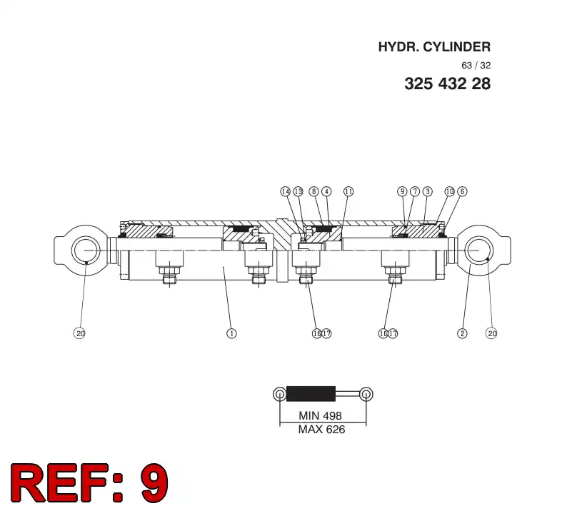 86893249 868 932 49 O-RING - Sandvik Technical Drawing