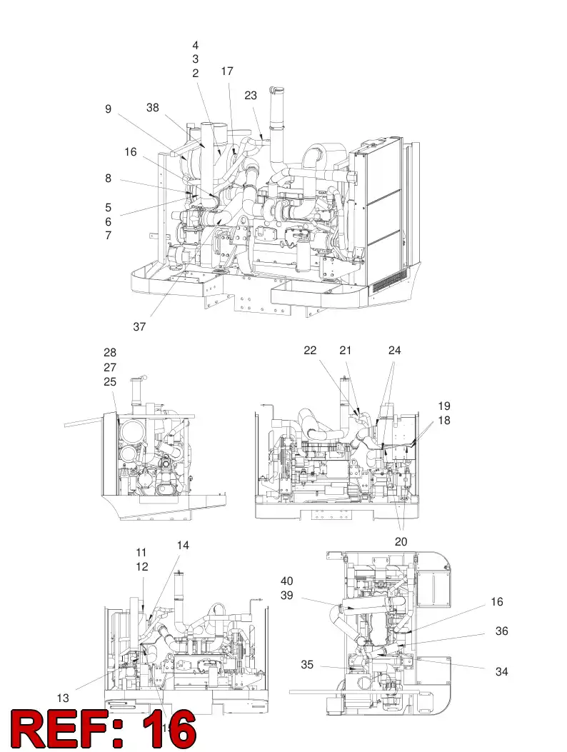 86896709 868 967 09 HOSE CLAMP - Sandvik Technical Drawing
